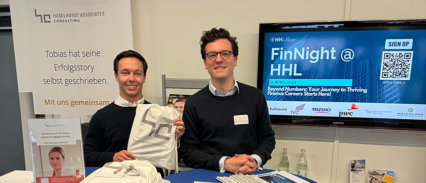 Unser Team bei der FinNight an der HHL Leipzig